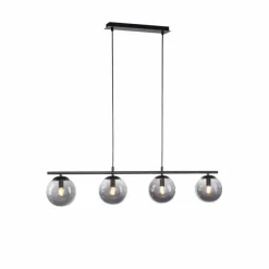 Suspension Leuchten-Direkt BIG WIDOW Noir, 4 lumières