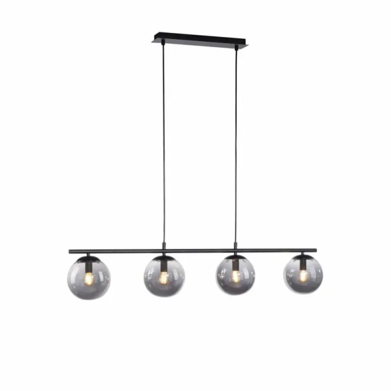 Suspension Leuchten-Direkt BIG WIDOW Noir, 4 lumières