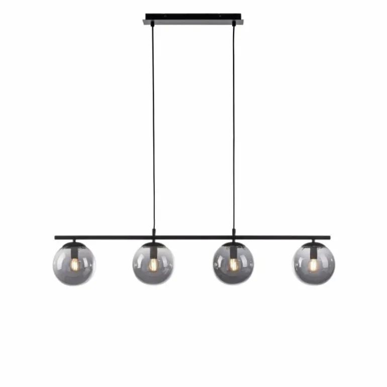 Suspension Leuchten-Direkt BIG WIDOW Noir, 4 lumières