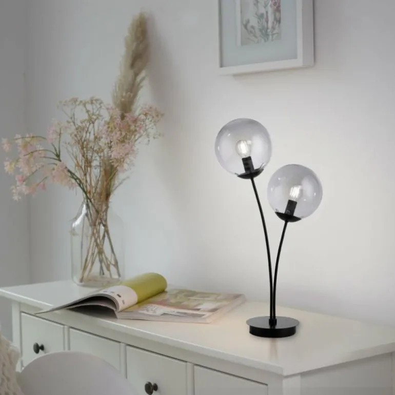 Suspension Leuchten-Direkt BIG WIDOW Noir, 2 lumières