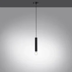 Suspension Leuchten-Direkt BRUNA Noir, 1 lumière
