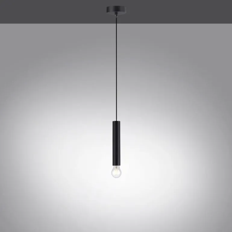 Suspension Leuchten-Direkt BRUNA Noir, 1 lumière