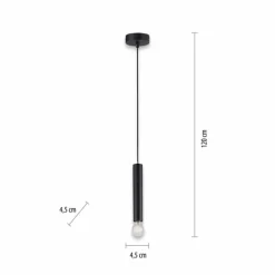 Suspension Leuchten-Direkt BRUNA Noir, 1 lumière