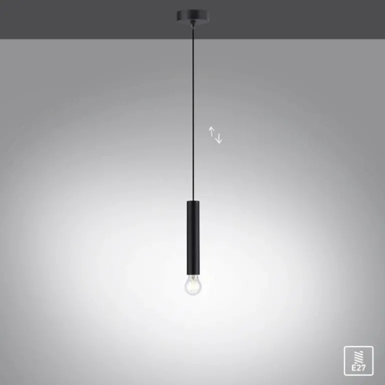 Suspension Leuchten-Direkt BRUNA Noir, 1 lumière