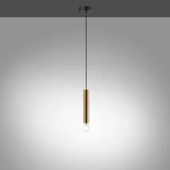 Suspension Leuchten-Direkt BRUNA Laiton, 1 lumière