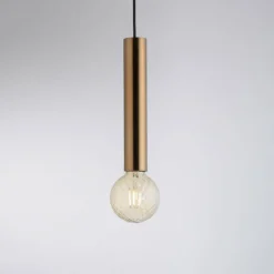 Suspension Leuchten-Direkt BRUNA Laiton, 1 lumière