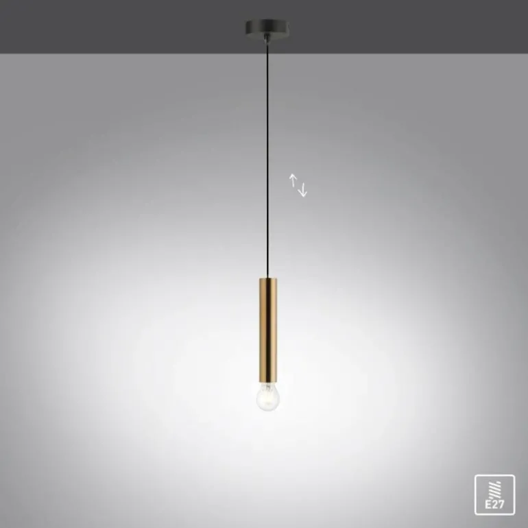 Suspension Leuchten-Direkt BRUNA Laiton, 1 lumière
