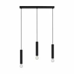 Suspension Leuchten-Direkt BRUNA Noir, 3 lumières