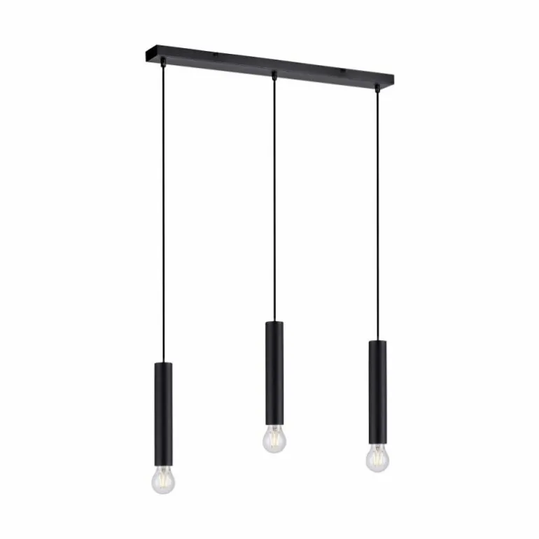 Suspension Leuchten-Direkt BRUNA Noir, 3 lumières