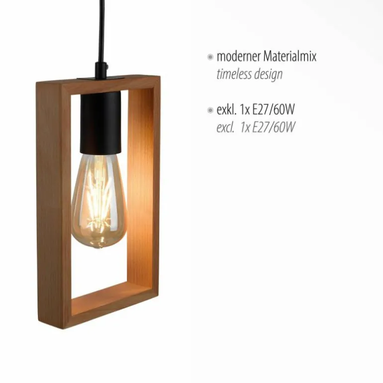 Suspension Leuchten-Direkt FRANKY Noir, 1 lumière