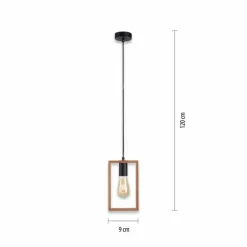 Suspension Leuchten-Direkt FRANKY Noir, 1 lumière