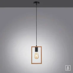 Suspension Leuchten-Direkt FRANKY Noir, 1 lumière