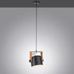 Suspension Leuchten-Direkt CUP Noir, 1 lumière