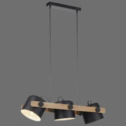 Suspension Leuchten-Direkt CUP Noir, 3 lumières