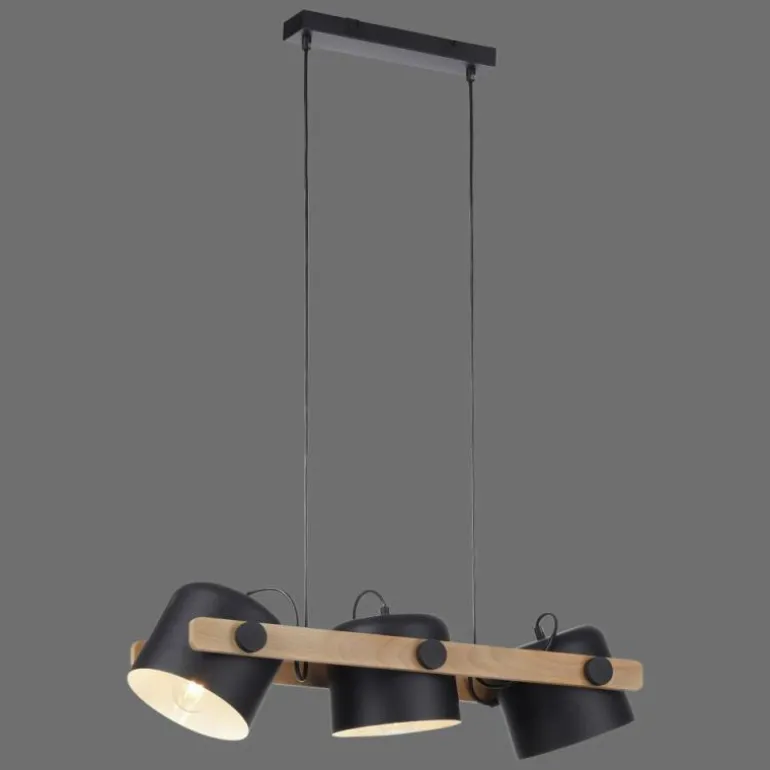 Suspension Leuchten-Direkt CUP Noir, 3 lumières