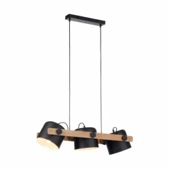 Suspension Leuchten-Direkt CUP Noir, 3 lumières