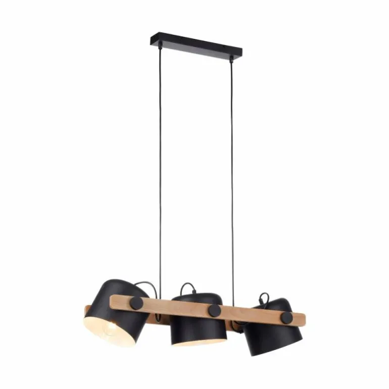 Suspension Leuchten-Direkt CUP Noir, 3 lumières