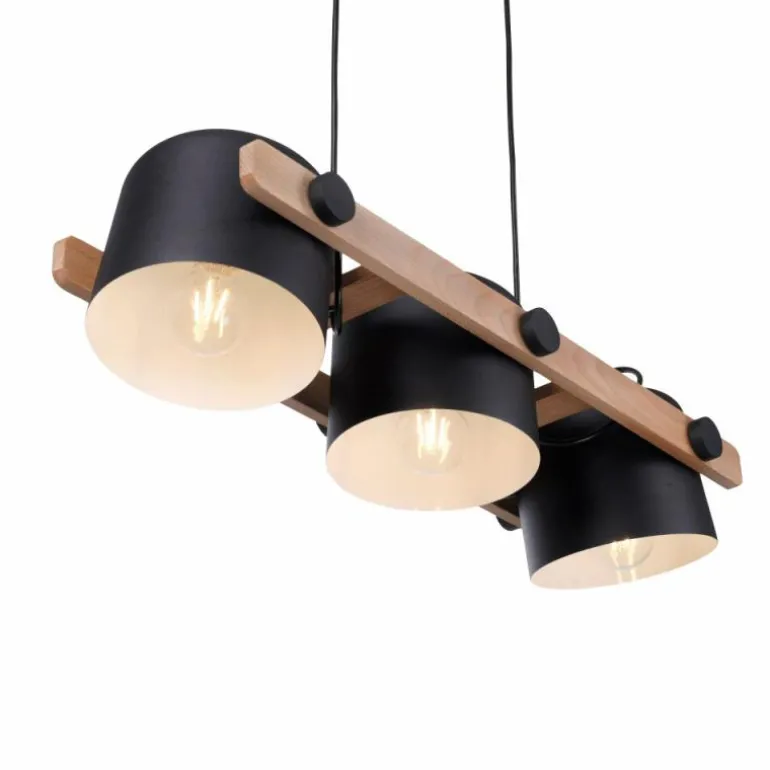 Suspension Leuchten-Direkt CUP Noir, 3 lumières