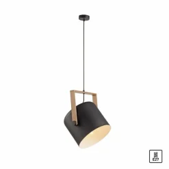 Suspension Leuchten-Direkt CUP Noir, 1 lumière