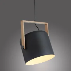 Suspension Leuchten-Direkt CUP Noir, 1 lumière