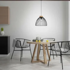 Suspension Leuchten-Direkt LAMI Noir, 1 lumière