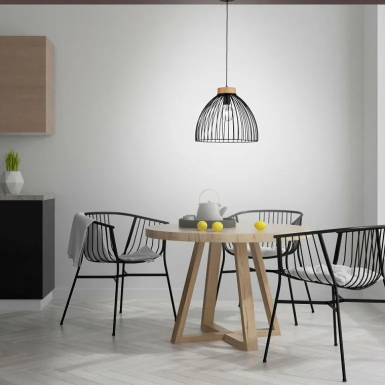 Suspension Leuchten-Direkt LAMI Noir, 1 lumière