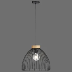 Suspension Leuchten-Direkt LAMI Noir, 1 lumière