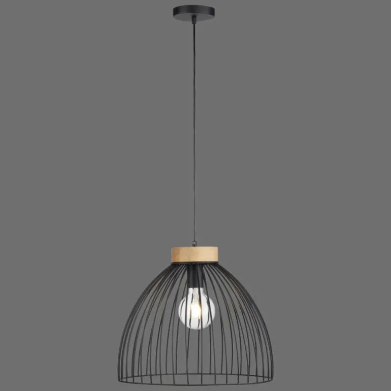 Suspension Leuchten-Direkt LAMI Noir, 1 lumière