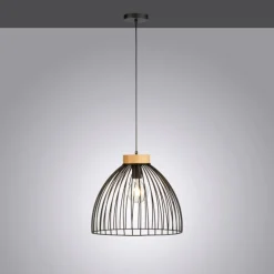 Suspension Leuchten-Direkt LAMI Noir, 1 lumière