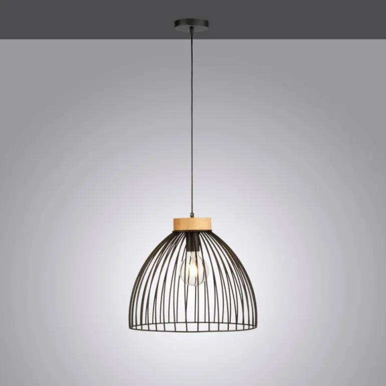 Suspension Leuchten-Direkt LAMI Noir, 1 lumière