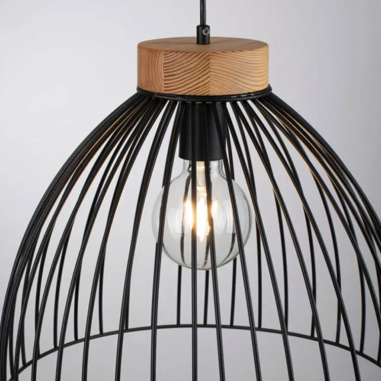 Suspension Leuchten-Direkt LAMI Noir, 1 lumière