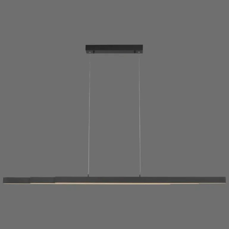 Suspension Leuchten-Direkt LUZI LED Anthracite, 3 lumières