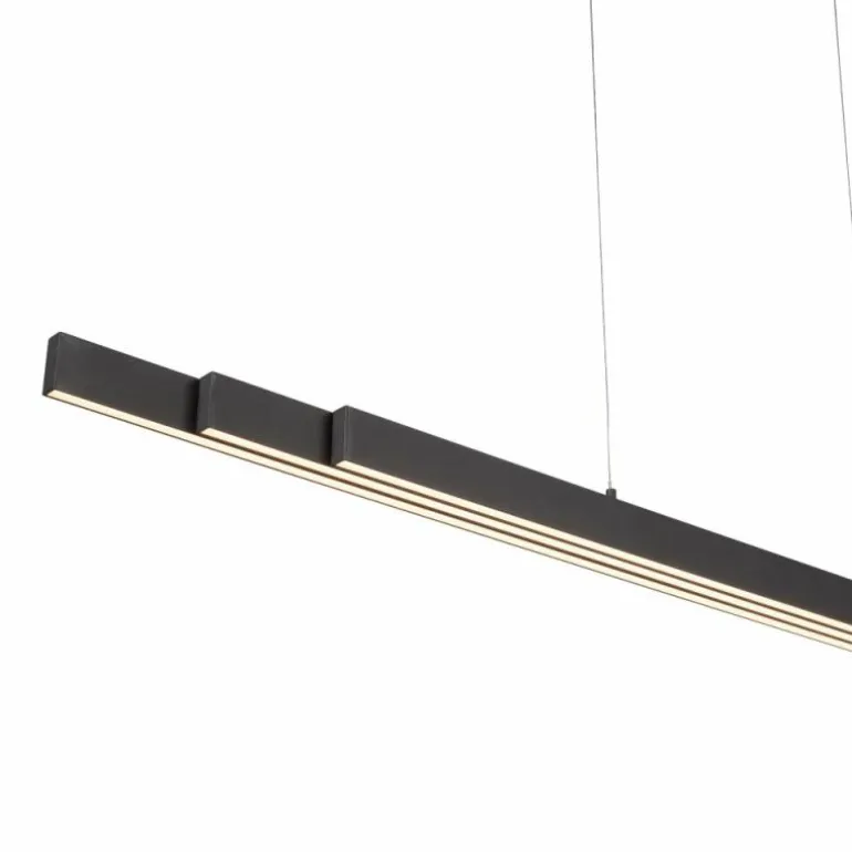 Suspension Leuchten-Direkt LUZI LED Anthracite, 3 lumières