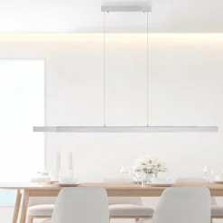 Suspension Leuchten-Direkt LUZI LED Argenté, 3 lumières