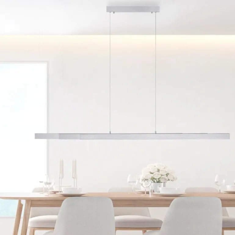 Suspension Leuchten-Direkt LUZI LED Argenté, 3 lumières