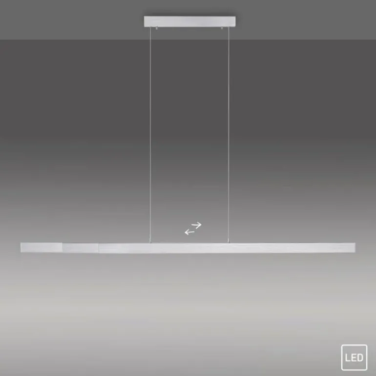 Suspension Leuchten-Direkt LUZI LED Argenté, 3 lumières