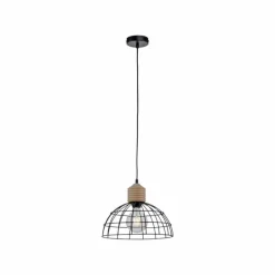 Suspension Leuchten-Direkt TARO Écru, Noir, 1 lumière