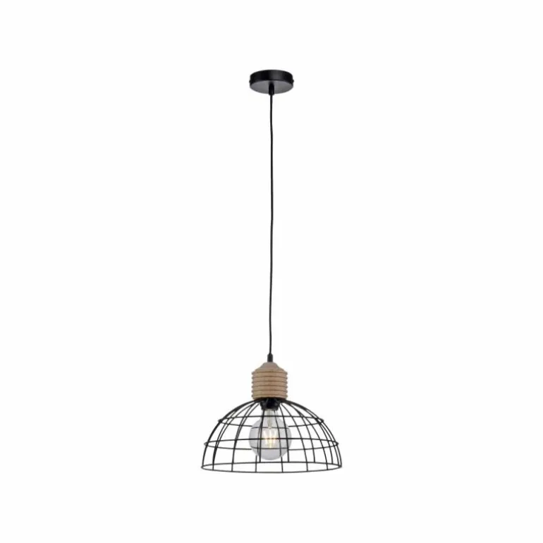 Suspension Leuchten-Direkt TARO Écru, Noir, 1 lumière