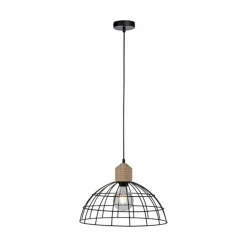 Suspension Leuchten-Direkt TARO Écru, Noir, 1 lumière