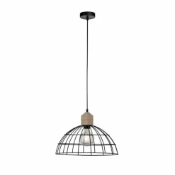 Suspension Leuchten-Direkt TARO Écru, Noir, 1 lumière