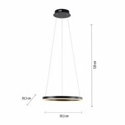 Suspension Leuchten-Direkt RITUS LED Anthracite, 1 lumière