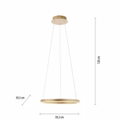 Suspension Leuchten-Direkt RITUS LED Laiton, 1 lumière