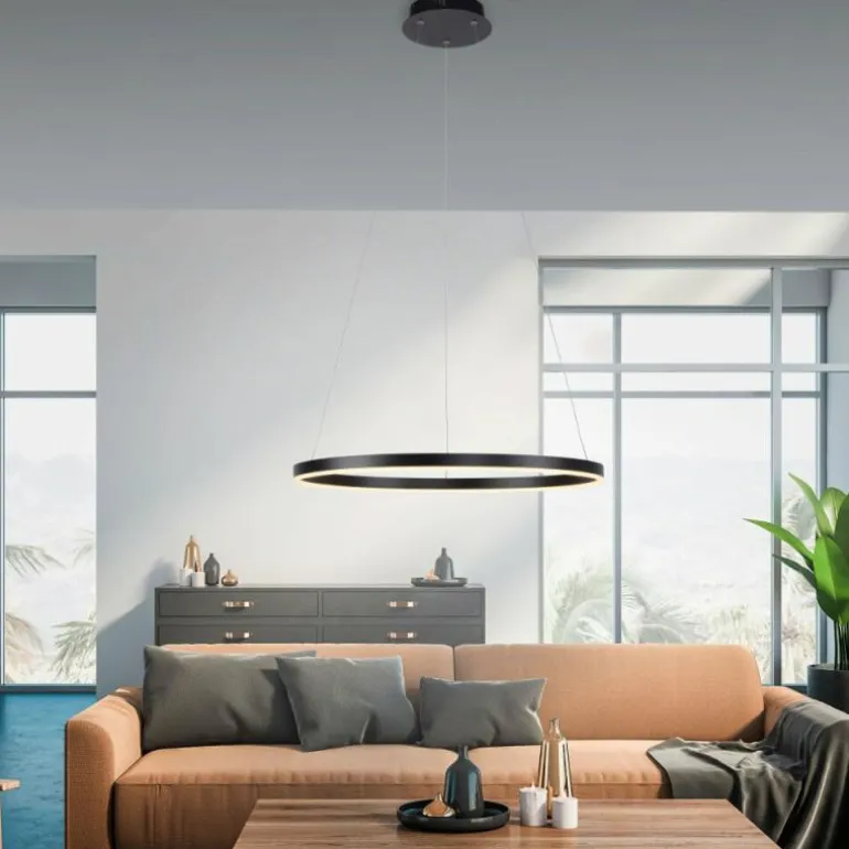 Suspension Leuchten-Direkt RITUS LED Noir, 1 lumière