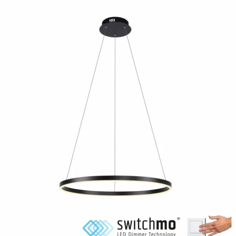 Suspension Leuchten-Direkt RITUS LED Noir, 1 lumière