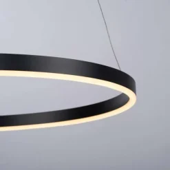 Suspension Leuchten-Direkt RITUS LED Noir, 1 lumière