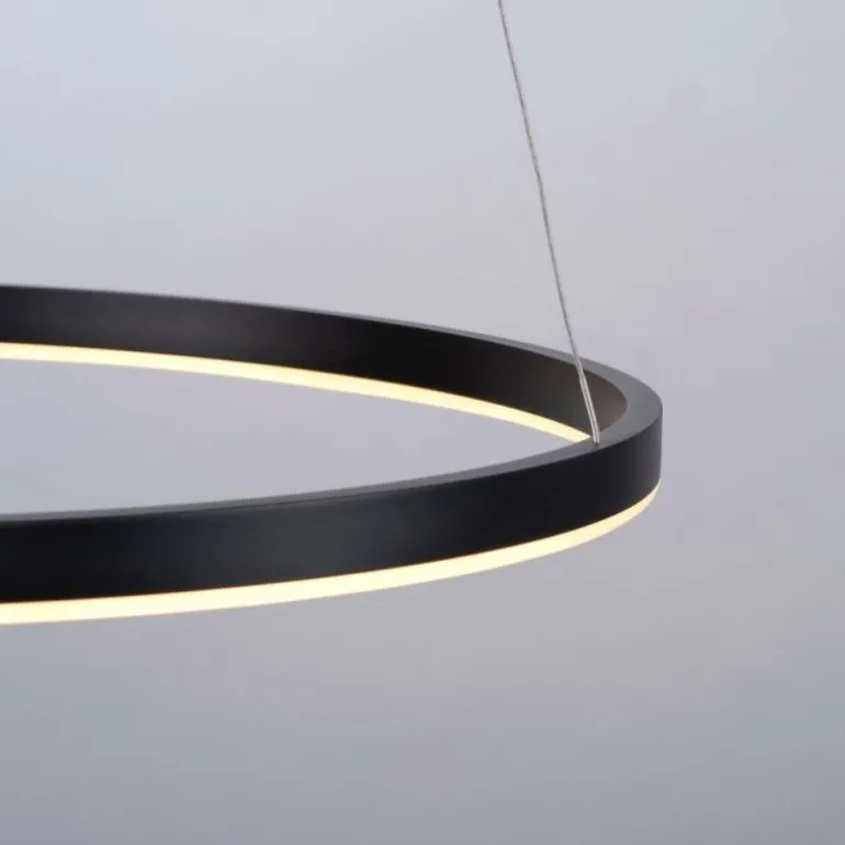 Suspension Leuchten-Direkt RITUS LED Noir, 1 lumière