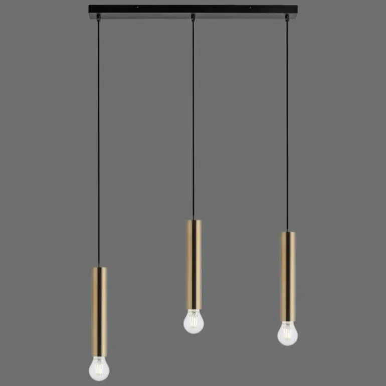 Suspension Leuchten-Direkt BRUNA Noir, 3 lumières