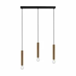 Suspension Leuchten-Direkt BRUNA Noir, 3 lumières