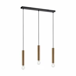 Suspension Leuchten-Direkt BRUNA Noir, 3 lumières