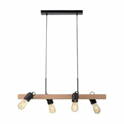 Suspension Leuchten-Direkt CANOP Écru, Noir, 4 lumières